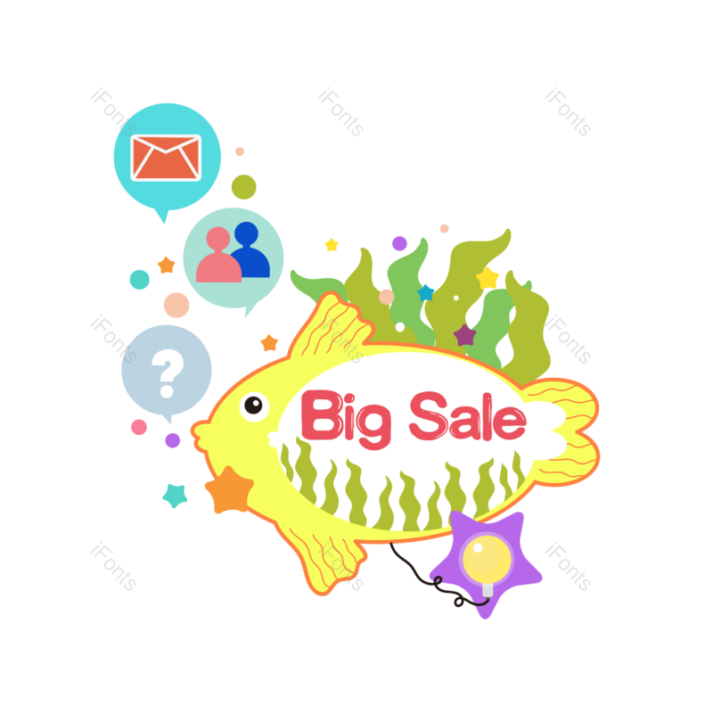 彩色图片,折扣元素,动物PNG,提示框免抠素材
